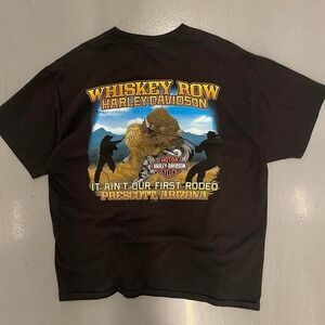 Harley Davidson whiskey row Prescott Arizona biker tee